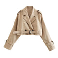 AVERIA - CROPPED TRENCHCOAT