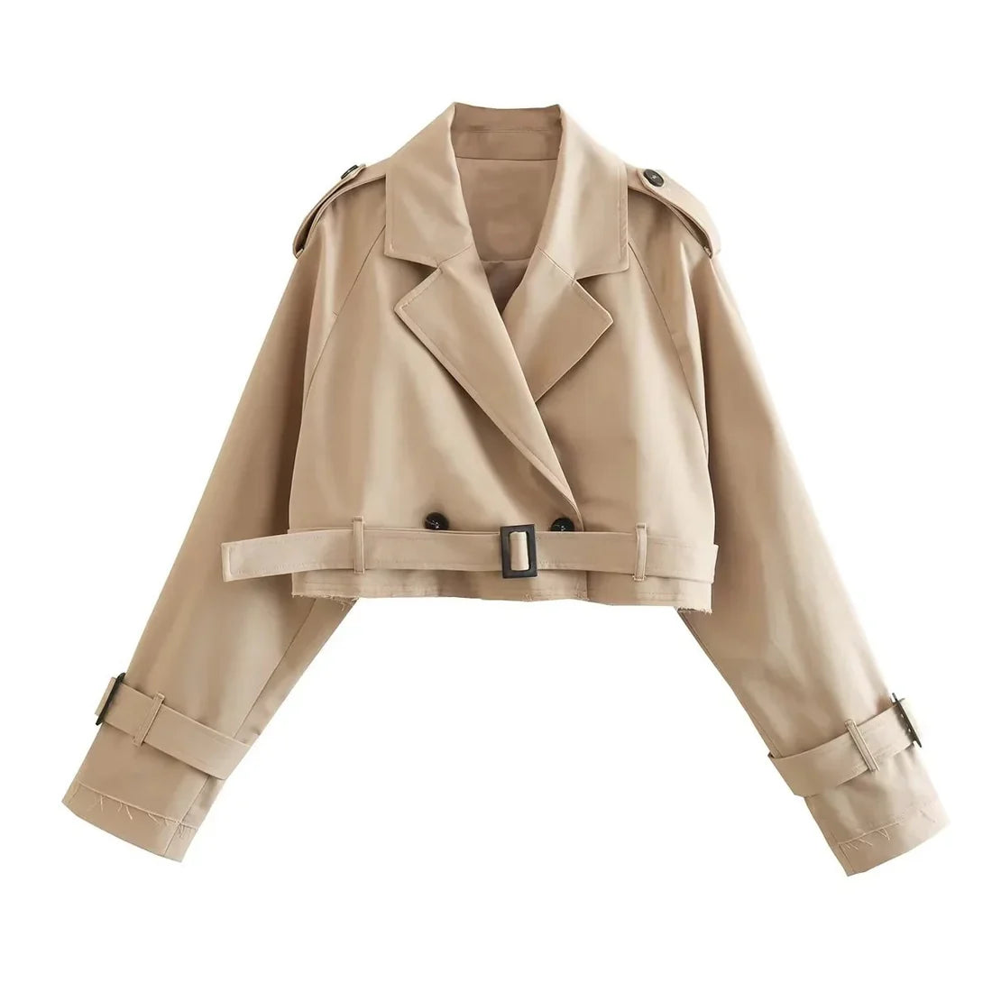AVERIA - CROPPED TRENCHCOAT