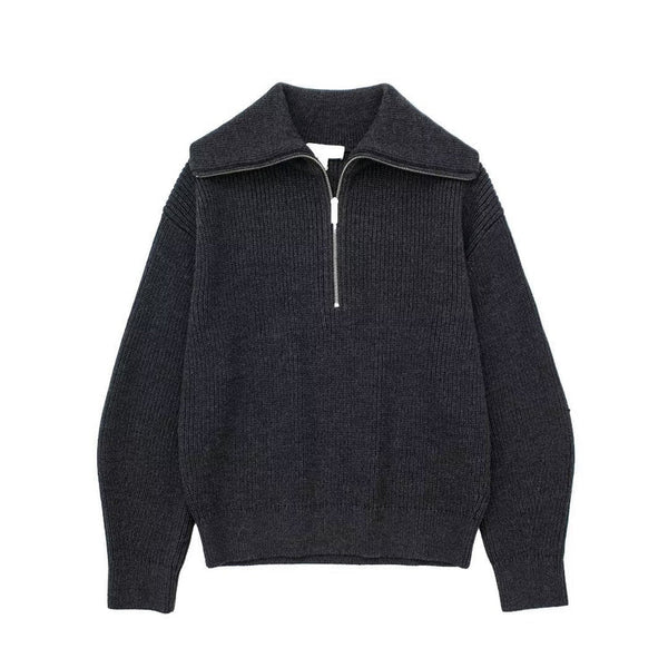 AVERIA  - KNITTED HALF ZIPPER