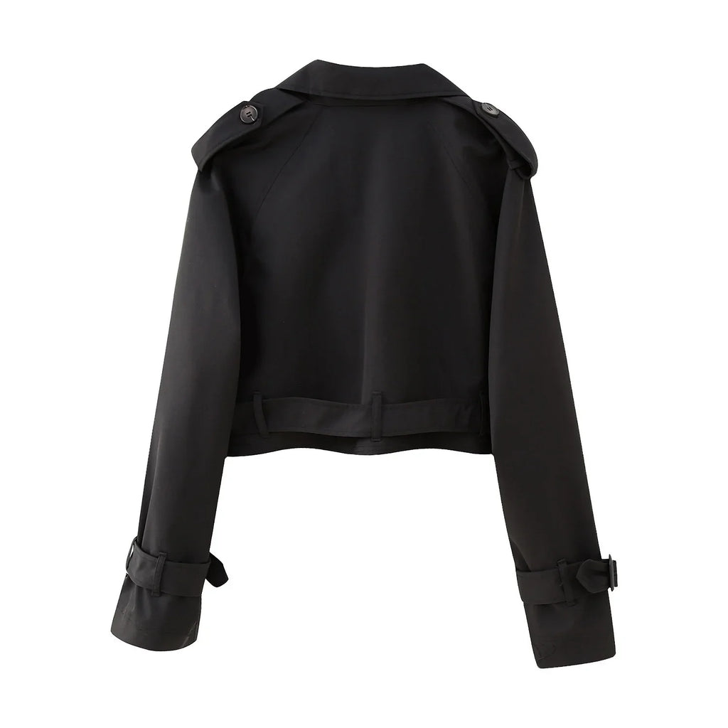 AVERIA - CROPPED TRENCHCOAT